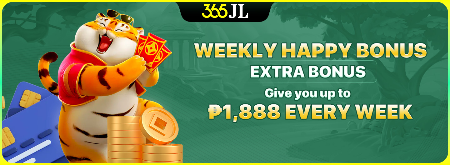 Weekly Happy Bonus up to ₱1,888 every week